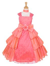 https://www.paraprinting.com/orange-coral/2619-coral-taffeta-layered-dress-w-lace-style-d5722.html