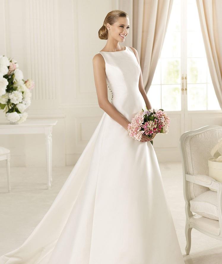 My Stuff, https://www.dressesular.com/wedding-dresses/45-simple-a-line-bateau-buttons-sweep-brush-tr