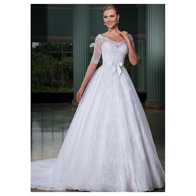 My Stuff, https://www.overpinks.com/en/a-line-dresses/1073-alluring-tulle-v-neck-neckline-a-line-wed