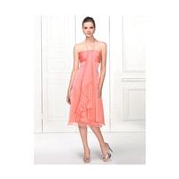 Attractive Pleats A-Line Knee-Length Halter Chiffon Bridesmaid Dress In Canada Bridesmaid Dress Pric