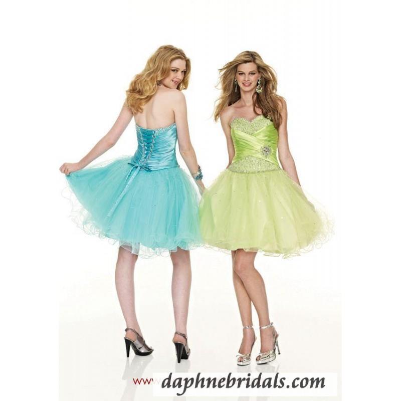 My Stuff, Mori lee Sticks And Stones collection party dresses Style 9064 Tulle and Charmeuse with Be