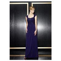 Chic Chiffon A-line Soft Sweetheart Neckline Cap Sleeves V-back Full Length Mother of the Bride Dres