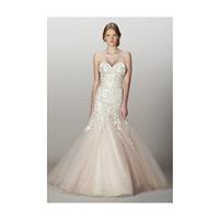 Liancarlo - Spring 2013 - Style 5839 Strapless Embroidered Tulle Mermaid Wedding Dress with Sweethea