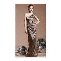 Dessy Social One Shoulder Long Bridesmaid Dress 8118 - Brand Prom Dresses|Beaded Evening Dresses|Cha