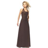 Elegant A-line Halter Ruching Floor-length Chiffon Bridesmaid Dresses - Dressesular.com