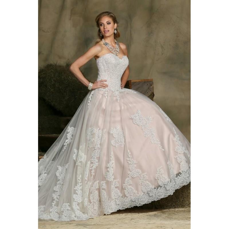 My Stuff, Style 50331 by DaVinci Bridal - Floor length Sweetheart Ballgown Sleeveless LaceSatinTulle