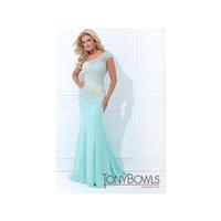 Tony Bowls Evenings TBE11439 One Short Sleeve Gown - Brand Prom Dresses|Beaded Evening Dresses|Charm