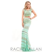 Rachel Allan Prom 7089 Fuchsia,Mint Green,White/Royal Dress - The Unique Prom Store