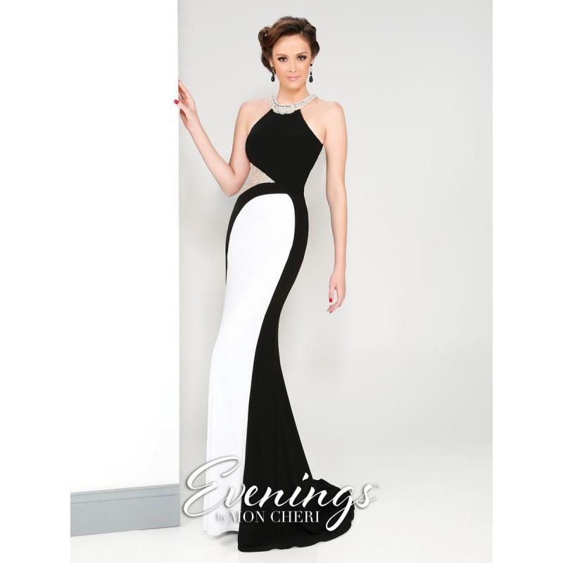 My Stuff, Black/White Evenings by Mon Cheri MCE11617  Evenings by Mon Cheri - Elegant Evening Dresse