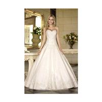 Charming A-line Strapless Beading&Sequins Lace Sweep/Brush Train Tulle Wedding Dresses - Dressesular