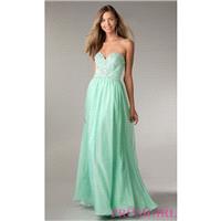 Full Length Open Back Strapless Beaded Gown by Flirt - Brand Prom Dresses|Beaded Evening Dresses|Uni