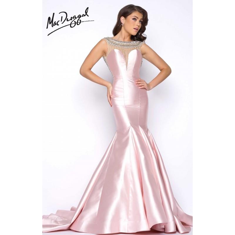 My Stuff, Blush Mac Duggal 62580M - Mermaid Sleeveless Long Open Back Dress - Customize Your Prom Dr