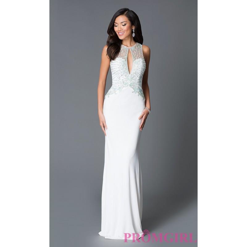 wedding, Long Ivory Open Back Prom Dress JO-JVN-JVN31376 from JVN by Jovani - Discount Evening Dress