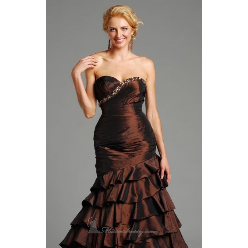 wedding, Elegant Evening Gown Dress by Jolene 12021 - Bonny Evening Dresses Online