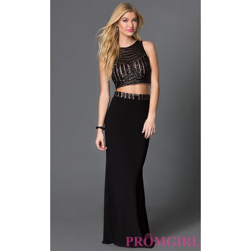 My Stuff, Blondie Nites Black Two Piece Sequin Prom Dress - Discount Evening Dresses |Shop Designers