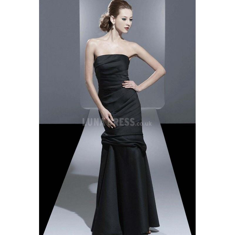 My Stuff, Mermaid Strapless Floor Length Satin Mother of the Bride Dress - Compelling Wedding Dresse