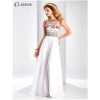 Clarisse 3050 Red/Multi,White/Multi Dress - The Unique Prom Store