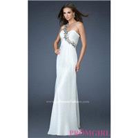 Long One Shoulder Open Back Dress by La Femme - Discount Evening Dresses |Shop Designers Prom Dresse