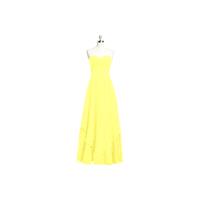 Lemon Azazie Ginette - Floor Length Back Zip Sweetheart Chiffon Dress - The Various Bridesmaids Stor