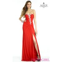 Strapless Prom Dress with Ruched Bodice by Alyce - Discount Evening Dresses |Shop Designers Prom Dre
