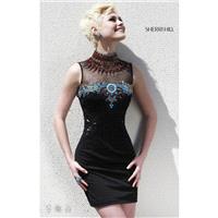 Black/Nude/Multi Sherri Hill 32004 - Short Sexy Dress - Customize Your Prom Dress