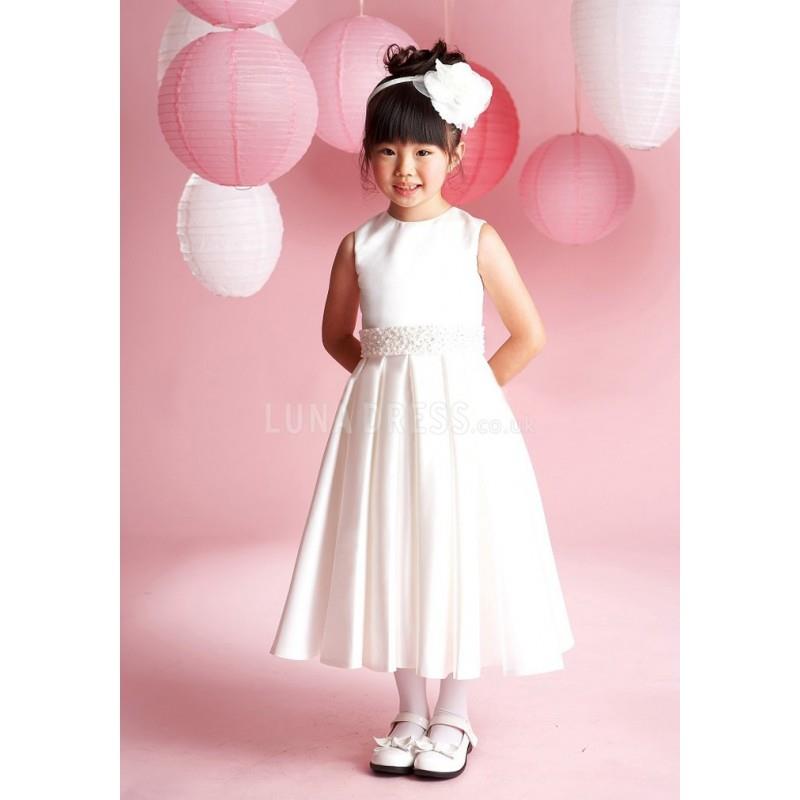 My Stuff, Amazing Satin A line Natural Waist Zipper up Flower Girl Dresses - Compelling Wedding Dres