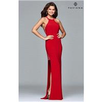 Black Faviana 7918 - High Slit Dress - Customize Your Prom Dress