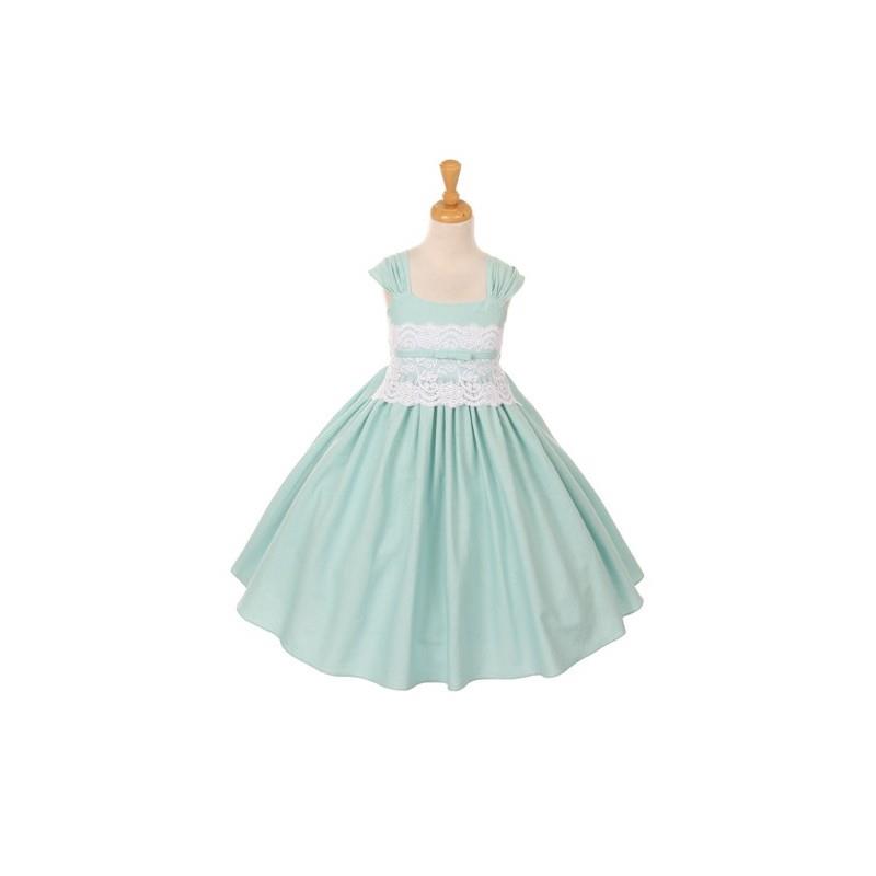 My Stuff, Mint Linen and Lace Dress Style: D6347 - Charming Wedding Party Dresses|Unique Wedding Dre