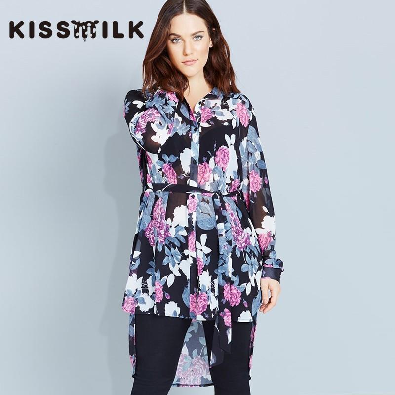 My Stuff, Plus size women's clothing long fashion winter new style shirt dress printed lace shirt -