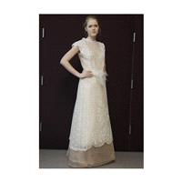 Pat Kerr - Spring 2013 - Cap Sleeve Lace and Organza A-Line Wedding Dress - Stunning Cheap Wedding D