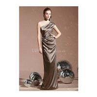 Chic Elastic Silk Like Satin One Shoulder Sheath/ Column Bridesmaid Dress - Compelling Wedding Dress
