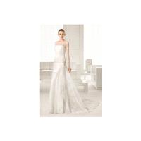 Rosa Clara Fall 2015 Dress 2 - White Rosa Clara Fit and Flare Full Length Fall 2015 Long Sleeve - No