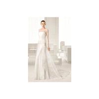 Rosa Clara Fall 2015 Dress 2 - White Rosa Clara Fit and Flare Full Length Fall 2015 Long Sleeve - No