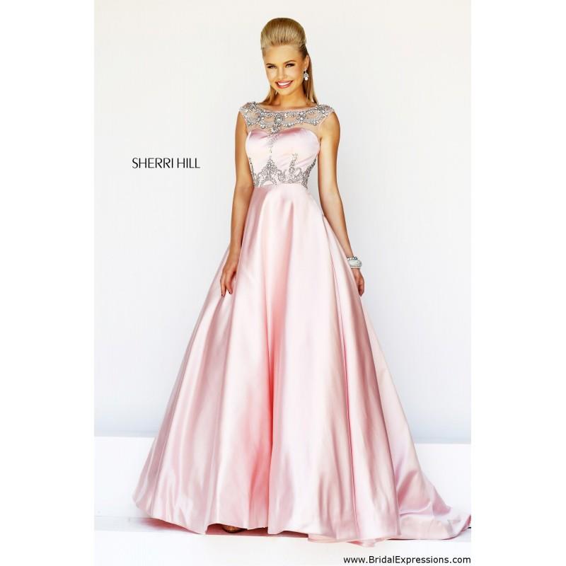 My Stuff, Sherri Hill 21248 Satin Cap Sleeve Prom Dress - Crazy Sale Bridal Dresses|Special Wedding