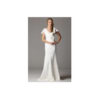 Aria 620FX - Aria Full Length Spring 2013 V-Neck Sheath Ivory - Nonmiss One Wedding Store