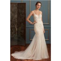 Style C113 by Amar%C3%A9 Couture - Fit-n-flare Semi-Cathedral Sleeveless Scoop Floor length SatinTul