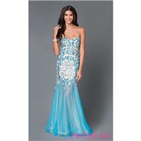 Strapless Beaded Sweetheart Mermaid Style Long Prom Dress - Brand Prom Dresses|Beaded Evening Dresse
