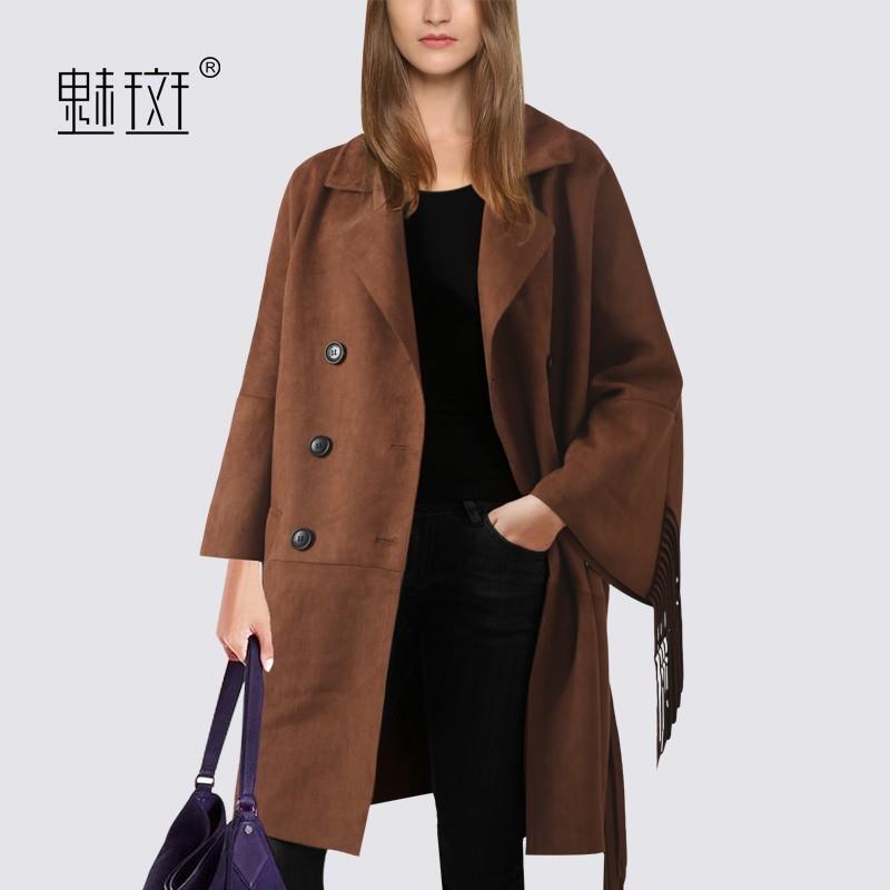 My Stuff, 2017 autumn leisure temperament suede jacket women's sweater coat woolen cloth women wear