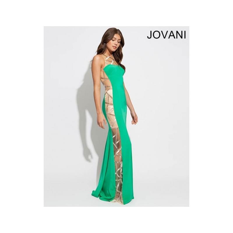 My Stuff, Classical Cheap New Style Jovani Prom Dresses  7257 Green New Arrival - Bonny Evening Dres