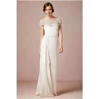 8WD 2017 Summer New Style Cap Sleeves Chiffon Beach Wedding Dress In Canada Wedding Dress Prices - d