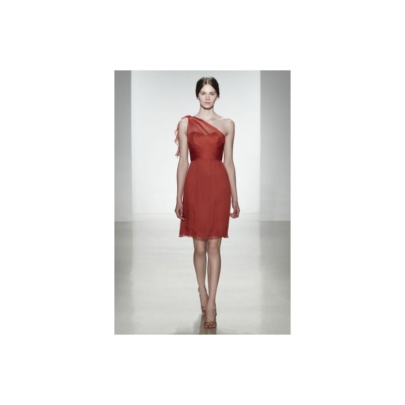 My Stuff, Simple A-line One Shoulder Ruching Short/Mini Chiffon Evening Dresses - Dressesular.com