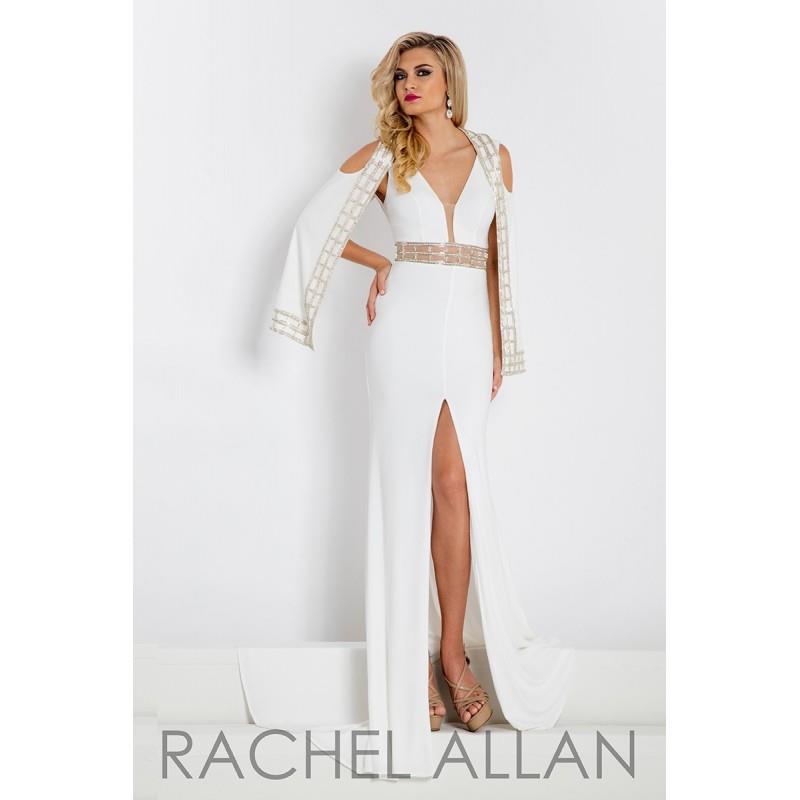 My Stuff, Rachel Allan Prima Donna 5921 Dress - Long Fitted, Full Skirt Prom Illusion, V Neck Rachel