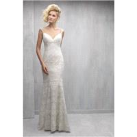 Style MJ270 by Madison James - Chapel Length Lace Cap sleeve Sweetheart Floor length Sheath Dress -