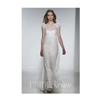 Christos - Spring 2014 - Miriam Silk Chiffon Empire Gown with Illusion Neckline - Stunning Cheap Wed