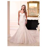 Charming Organza Sweetheart Natural Waistline Mermaid Wedding Dress - overpinks.com