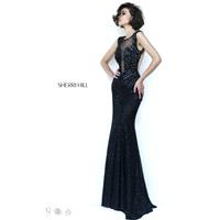Black Sherri Hill 9734 - Jersey Knit Dress - Customize Your Prom Dress