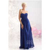 Latest Sheath-Column Sweetheart Floor Length Chiffon Evening Dress COZF13002 - Top Designer Wedding