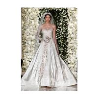 Reem Acra - Fall 2015 - Strapless Cream Silk Taffeta Ballgown Sweetheart Wedding Dress - Stunning Ch