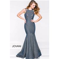 Jovani 41375 Dress - Jewel Long Drop Waist, Trumpet Skirt Prom Jovani Dress - 2017 New Wedding Dress