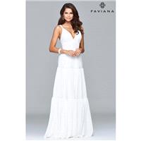 Black/Nude Faviana S7933 - Customize Your Prom Dress